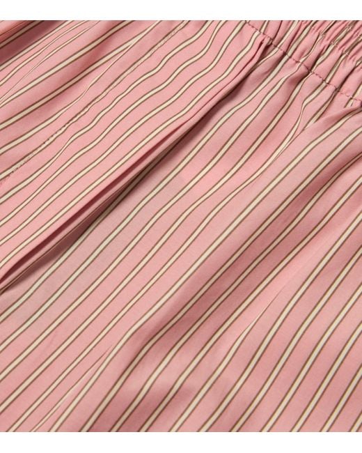 Rag & Bone Pink Cotton Stripe Emma Shorts