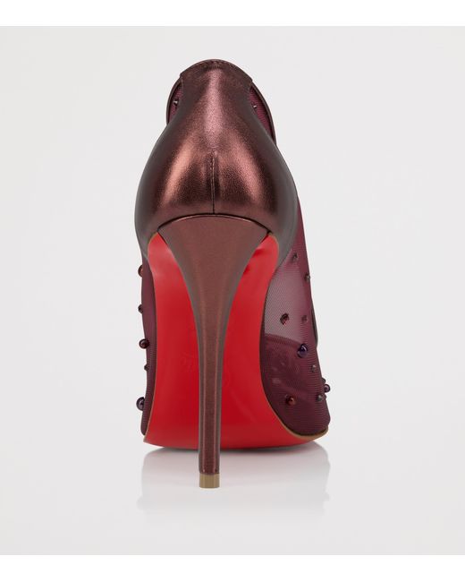 Christian Louboutin Purple Miss Z Degrastrass Perla Pumps 100