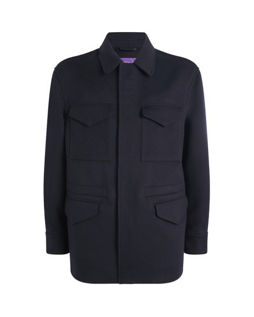 Ralph Lauren Blue Wool-Cashmere Ripley Jacket for men