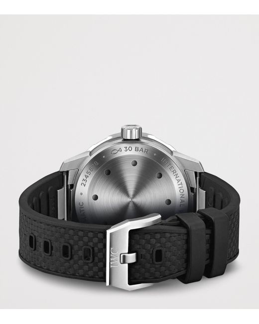 Iwc Black Stainless Steel Aquatimer Automatic Watch for men