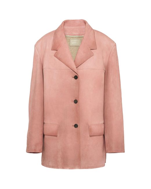 Pink suede jacket online