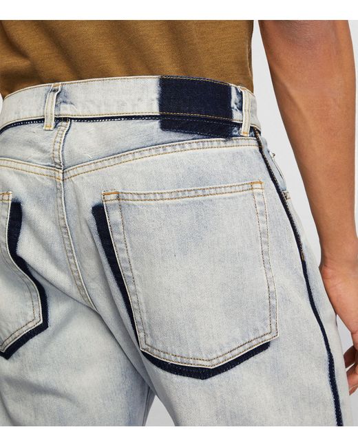 Maison Margiela Gray Shadow-detail Jeans for men