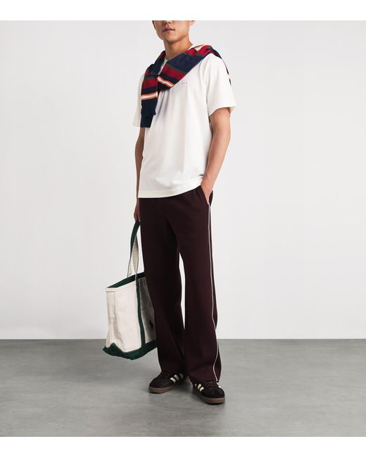 Lacoste White Pima Cotton Piqué T-Shirt for men