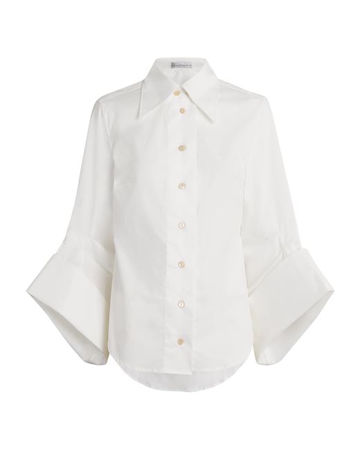 Palmer//Harding White Cotton Twill Intention Shirt