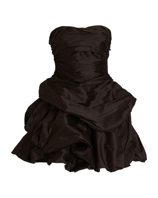 Aje. Black Strapless Daybreak Mini Dress