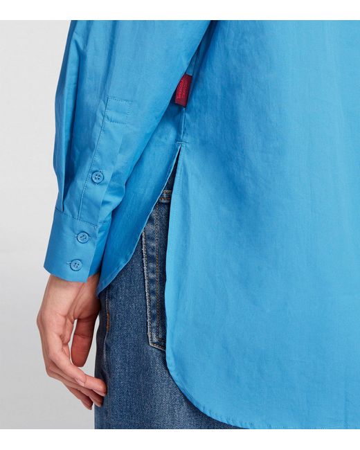 MAX&Co. Cotton Tamagotchi Appliqué Shirt in Blue | Lyst