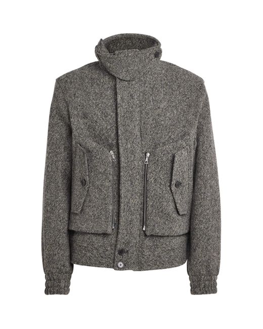 Dries Van Noten Gray Wool Field Jacket for men