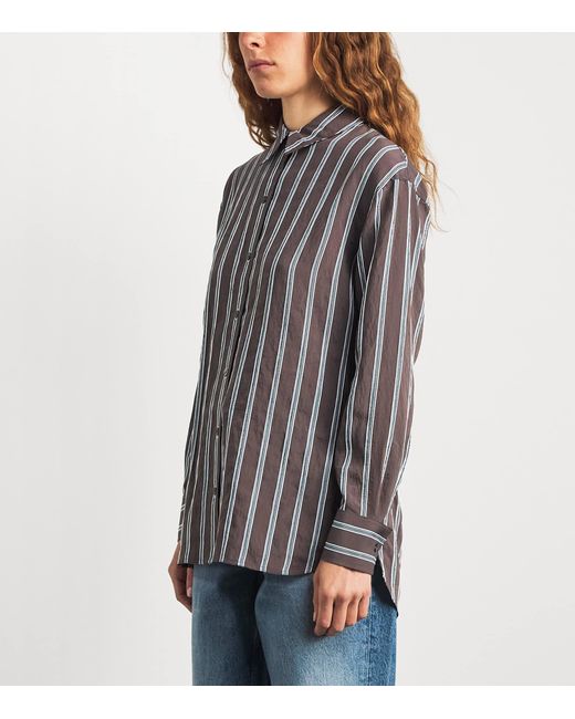 Veronica Beard Gray Stripe Lloyd Shirt