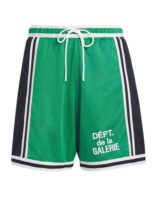 GALLERY DEPT. Green Mesh Miami Court Shorts for men