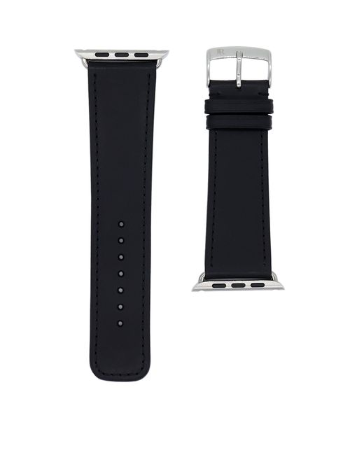 Jean Rousseau Black Leather Apple Watch Strap (38mm)