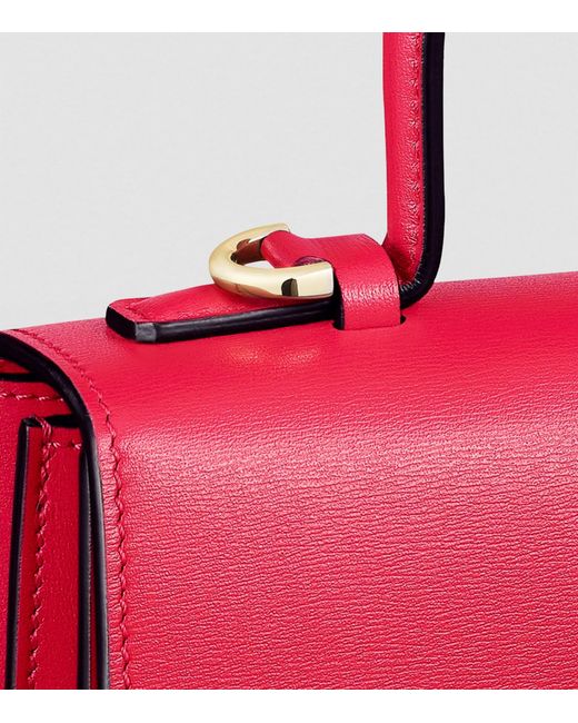 Cartier Red Calfskin Panthère De Top-handle Bag