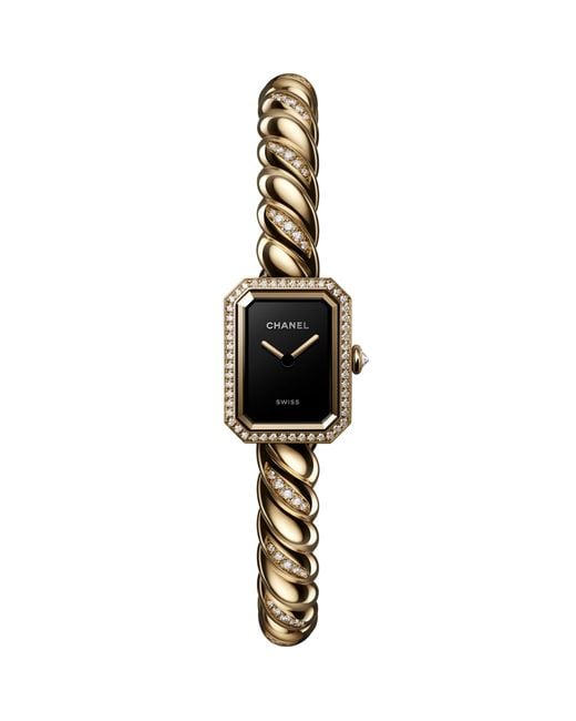 Chanel Metallic And Diamond Première Galon Watch