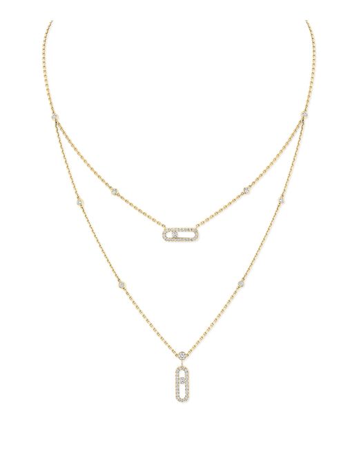 Messika Metallic Move Uno And Diamond Necklace