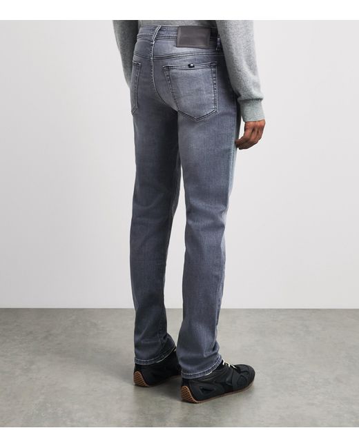 Jacob Cohen Blue Cotton-Modal Bard Slim Jeans for men