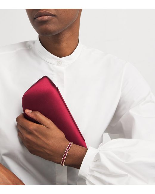 Suzanne Kalan Pink Diamond And Ruby Shimmer Audrey Bangle