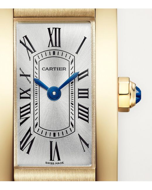 Cartier Blue Mini And Sapphire Tank Américaine Watch