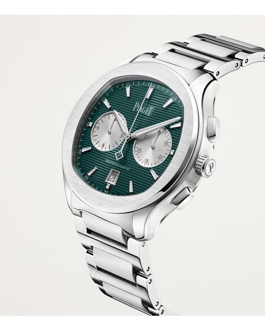 Piaget Gray Stainless Steel Polo Chronograph Watch