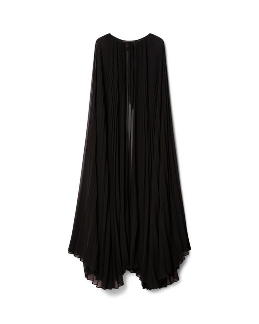 Marina Rinaldi Black Georgette Plissé Cape