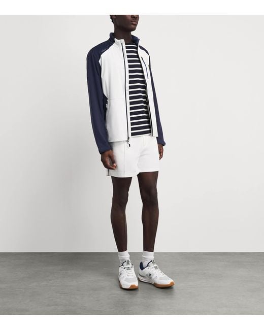 Ralph Lauren Blue Colour-Block Packable Jacket for men