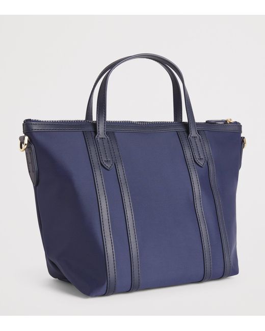 Harrods Blue Grab Nylon Jetsetter Tote Bag