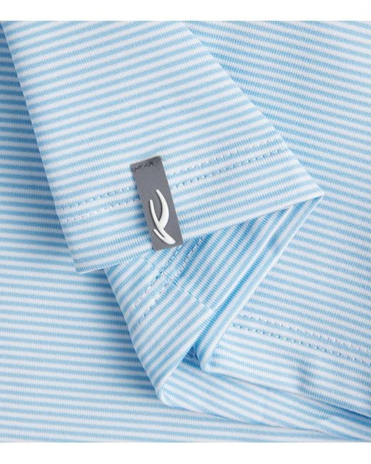 Kjus Blue Stripe Soren Polo Shirt for men
