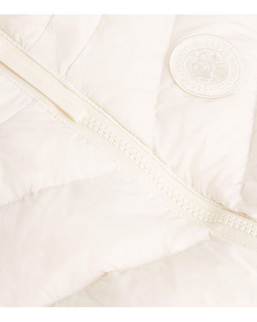 Canada Goose White Water-Repellent Down Clair Gilet