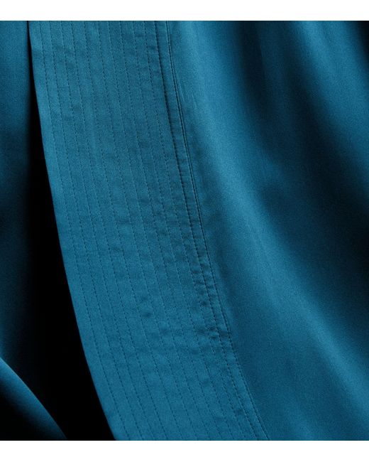 Loretta Caponi Blue Silk Nicla Robe