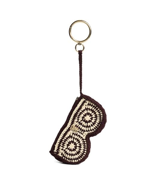 Sandro White Crochet Glasses Case