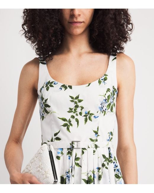 Emilia Wickstead White Organic Cotton Eglantine Mini Dress