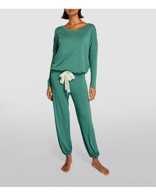 Eberjey Green Gisele Slouchy Pyjama Set
