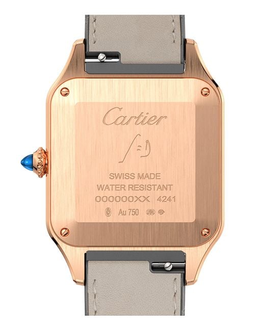 Cartier Gray Rose Gold Santos-dumont Watch 31.4mm