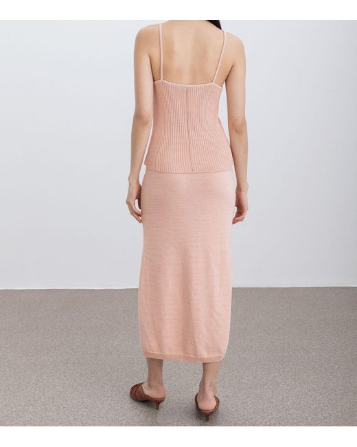Aeron Pink Knitted Soothe Skirt