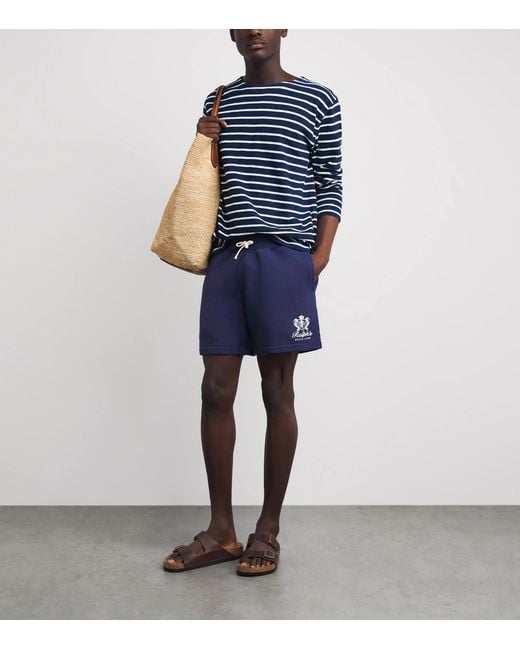 Polo Ralph Lauren Blue Cotton-Blend Beach Club Shorts for men