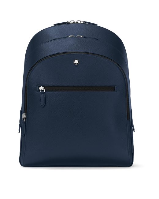 Montblanc Blue Medium Leather Sartorial Backpack