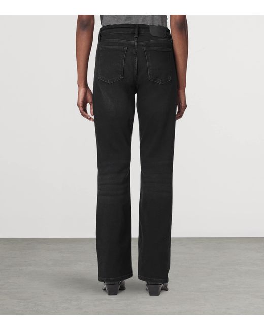 AllSaints Blue Haldan Slim Bootcut Mid-Rise Jeans