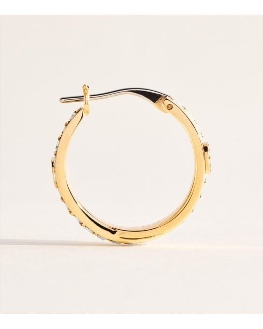 Tory Burch Metallic Icon Double Hoop Earrings