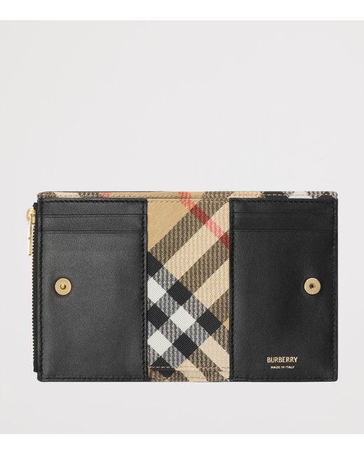 Burberry Black Leather Cotswolds Bifold Wallet