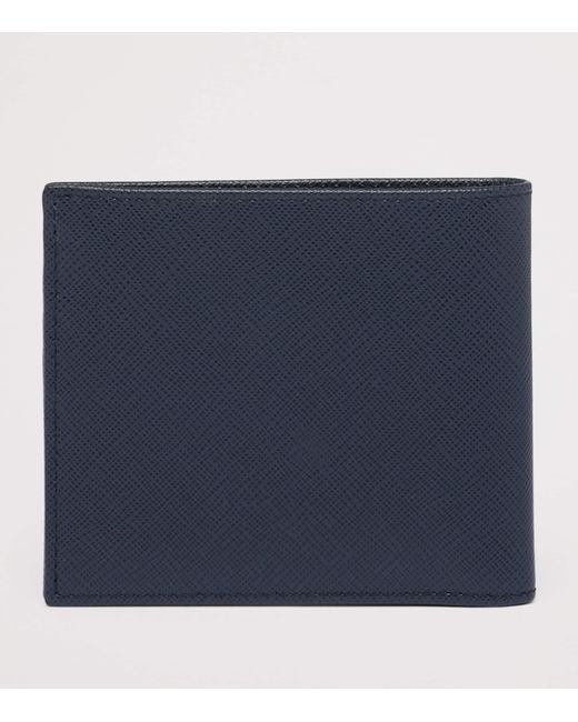 Prada Blue Saffiano Leather Wallet for men