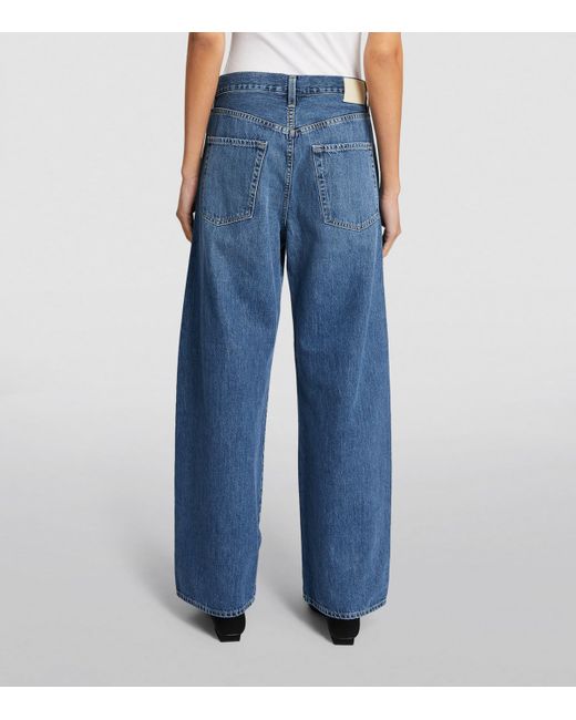 Citizens of Humanity Blue Brynn Wide-Leg Jeans