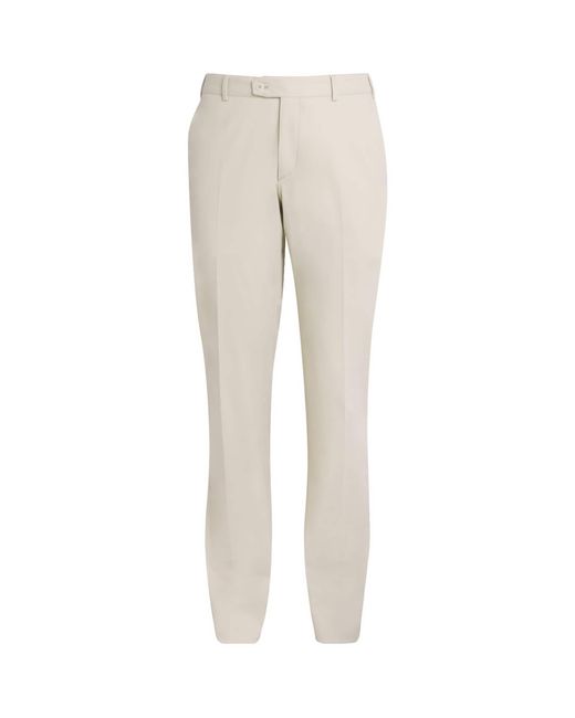 Brioni Natural Wool Tailored Trousers for men