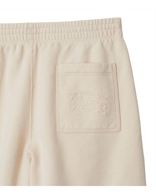 Burberry White Cotton Ekd Sweatpants for men