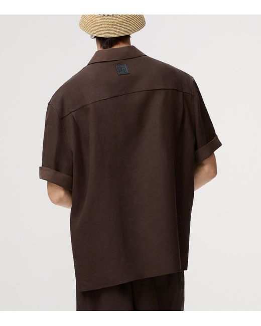 Loewe Brown X Paula's Ibiza Linen-Blend Shirt for men