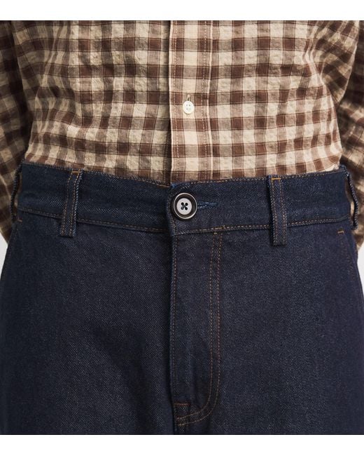 Oliver Spencer Blue Westall Denim Utility Trousers for men