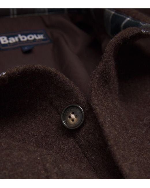 Barbour Brown Tailored Marlow Overshirt for men