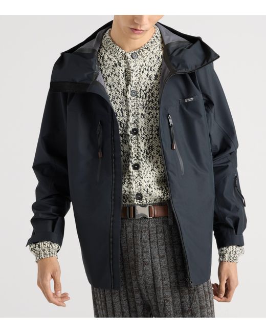 Prada Blue Technical Fabric Jacket for men