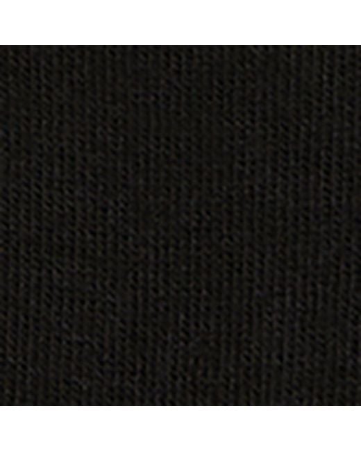 Emporio Armani Black Cotton-blend Invisible Socks (pack Of 3) for men