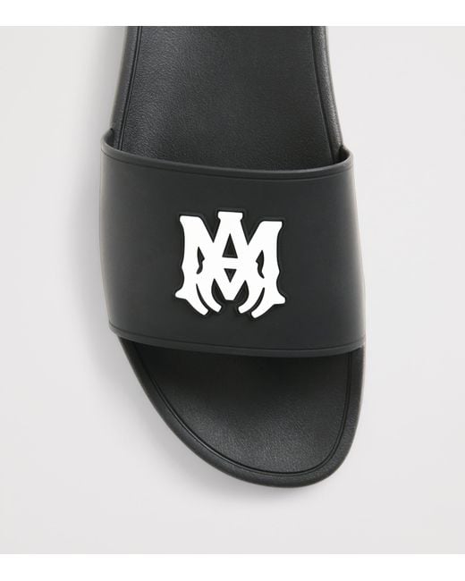 Amiri Black Ma Pool Slides for men