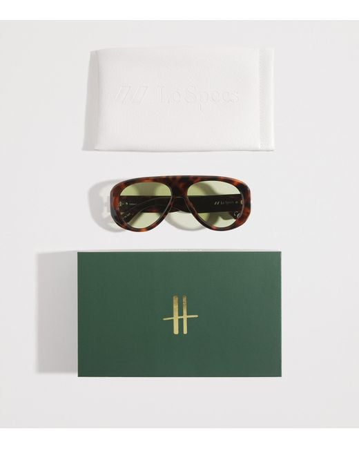 Le Specs Green Dream Boat Aviator Sunglasses