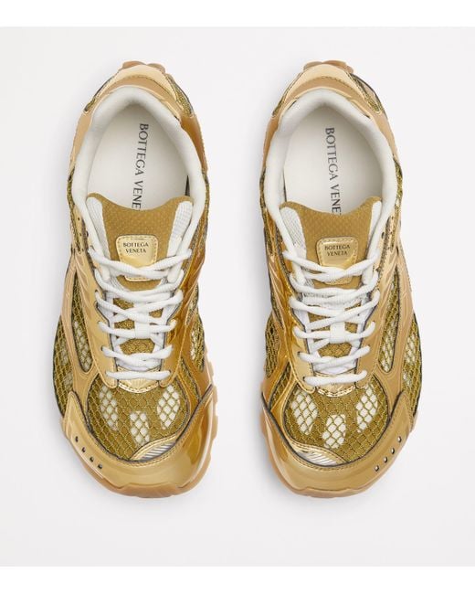 Bottega Veneta Yellow Low-Top Orbit Sneakers