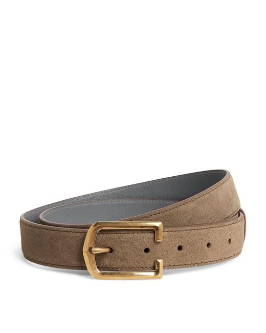 Corneliani Brown Suede Belt for men